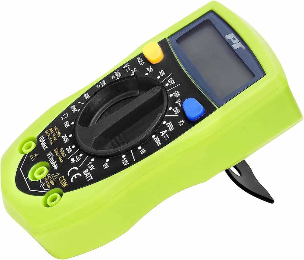 Performance Tool W2969 28AH0342 Digital Automotive Multimeter (Green)