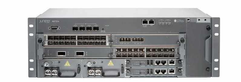 Juniper MX104-80G-AC-BNDL | MX104 Series Router | 4x 10GbE SFP+ with Open MIC Slots | High-Performance Edge Router