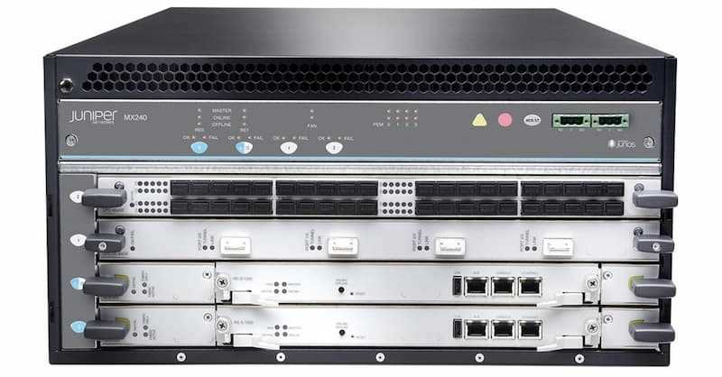 Juniper MX240BASE-DC MX Series Router Chassis with 4 Slots, DC Power - Scalable Edge and Core Networking