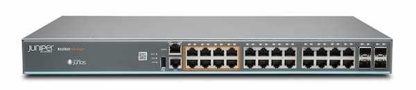 Juniper EX2300-24MP 24-Port Multi-Gigabit PoE+ Access Switch With 10G Uplinks