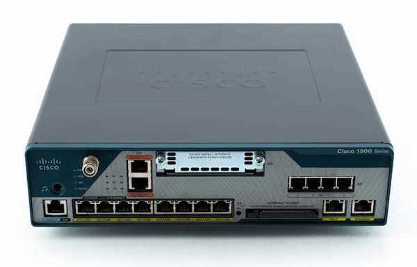 Cisco 1861 ISR WLAN SRST 4FXS Router C1861W-SRST-C-B/K9